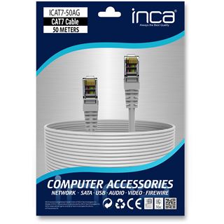 (&euro;0,94*/1m) 50.00m INCA Cat. 7 Netzwerkkabel S/FTP RJ45 Stecker