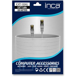 (&euro;0,87*/1m) 100.00m INCA Cat. 7 Netzwerkkabel S/FTP RJ45 Stecker