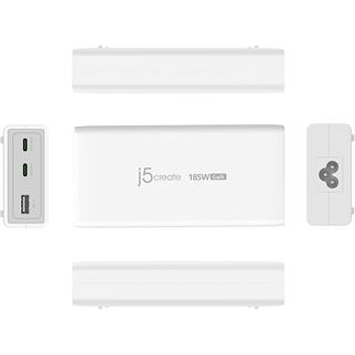 J5CREATE 185W GAN PD 3.1 USB-C 3-PORT CHARGER