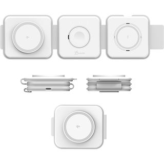 J5CREATE QI2 3-IN-1 MAGNETIC TRAVEL WIRELESS CHARGING STATION