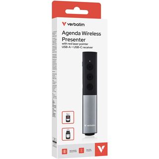 Verbatim Agenda Wireless Presenter with Red Laser Pointer