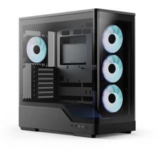AeroCool P500A Midi Tower ohne Netzteil schwarz