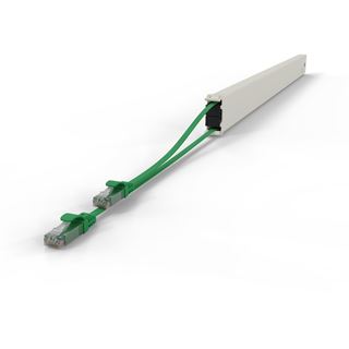 Patchbox Kassette Cat 6A 46HE UTP 2,5m gr&uuml;n