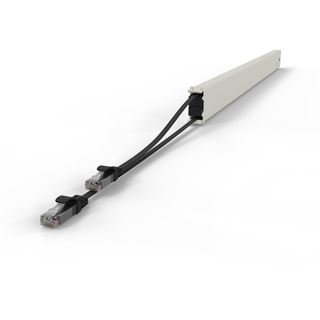 Patchbox Kassette Cat 6A 46HE UTP 2,5m schwarz