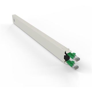 Patchbox Kassette Cat 6A 8HE STP 0,8m gr&uuml;n