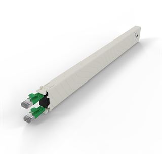 Patchbox Kassette Cat 6A 8HE STP 0,8m gr&uuml;n