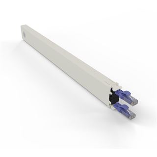 Patchbox Kassette Cat 6A 8HE UTP 0,8m lila