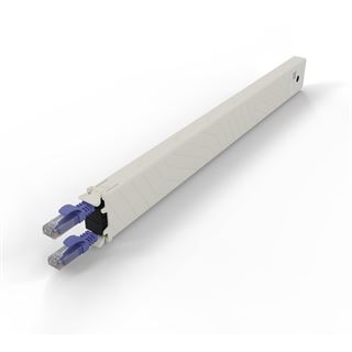 Patchbox Kassette Cat 6A 8HE UTP 0,8m lila