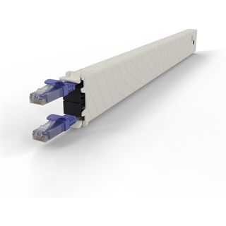 Patchbox Kassette Cat 6A 8HE UTP 0,8m lila