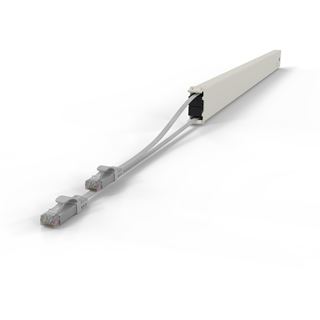 Patchbox Kassette Cat 6A 46HE UTP 2,5m grau