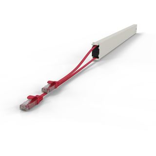 Patchbox Kassette Cat 6A 46HE UTP 2,5m rot