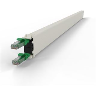 Patchbox Kassette Cat 6A 30HE UTP 1,8m gr&uuml;n