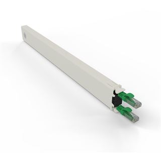 Patchbox Kassette Cat 6A 8HE UTP 0,8m gr&uuml;n