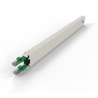 Patchbox Kassette Cat 6A 8HE UTP 0,8m gr&uuml;n