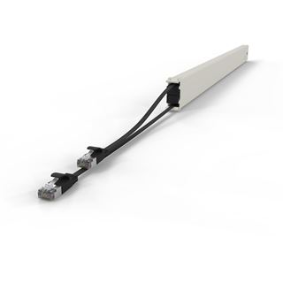 Patchbox Kassette Cat 6A 46HE STP 2,5m schwarz