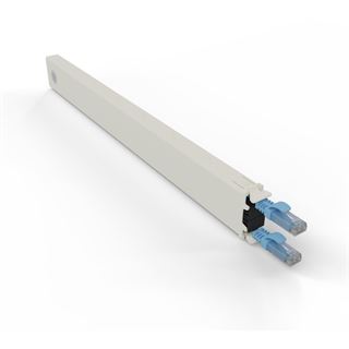 Patchbox Kassette Cat 6A 8HE UTP 0,8m blau