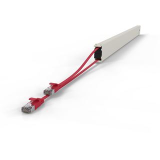 Patchbox Kassette Cat 6A 46HE STP 2,5m rot