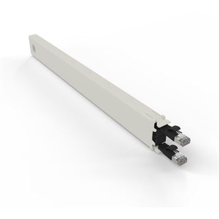 Patchbox Kassette Cat 6A 8HE STP 0,8m schwarz