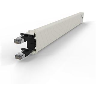 Patchbox Kassette Cat 6A 8HE STP 0,8m schwarz