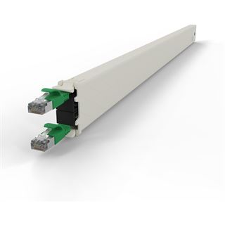 Patchbox Kassette Cat 6A 30HE STP 1,8m gr&uuml;n