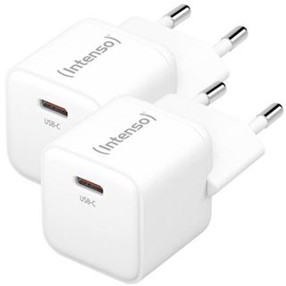 Intenso Power Adapter W30C GaN Doppelpack 2x je 1x USB-C GaN 30 Watt