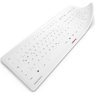 CHERRY Slipcover STREAM PROTECT MEMBRANE [DE] white BULK 105 Tasten,