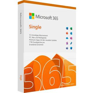Microsoft 365 Single Box-Pack 1 Jahr Lizenz 1 Person