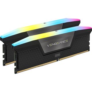 64GB (2x 32GB) Corsair Vengeance RGB schwarz DDR5 6000MT/s Intel XMP