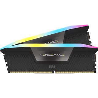 64GB (2x 32GB) Corsair Vengeance RGB schwarz DDR5 6000MT/s Intel XMP