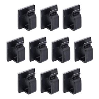 InLine 10er Pack Kabelmanager Klebesockel M, Nylon, 3M-Klebepad,