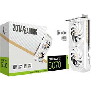 12GB ZOTAC GeForce RTX 5070 Twin Edge OC White Edition Aktiv PCIe 5.0