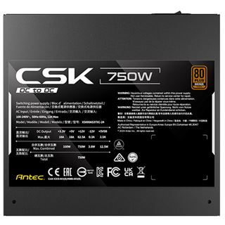 750 Watt Antec CSK750DC Non-Modular 80+ Bronze