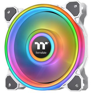 140x140x25mm Thermaltake Riing Quad 14 RGB PWM Single Pack snow white