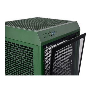 Thermaltake The Tower 200 Racing Green ITX Tower ohne Netzteil gruen