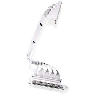 Thermaltake PCI-E 4.0 Dual 90 Degree Riser Cable 400mm Snow