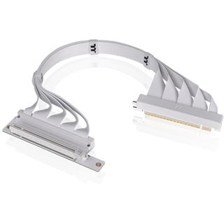 Thermaltake PCI-E 4.0 Dual 90 Degree Riser Cable 400mm Snow