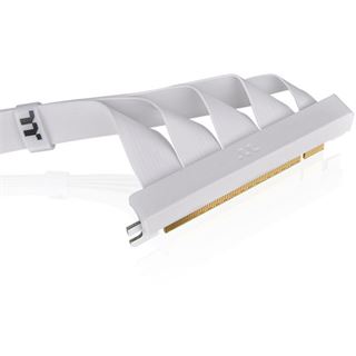 Thermaltake PCI-E 4.0 Dual 90 Degree Riser Cable 400mm Snow