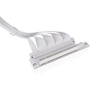 Thermaltake PCI-E 4.0 Dual 90 Degree Riser Cable 400mm Snow