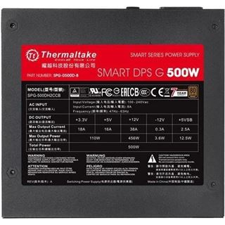 500 Watt Thermaltake SMART DPS G Digital 80+ Bronze