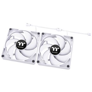 140x140x25mm Thermaltake CT140 PC Cooling Fan White 2 Pack