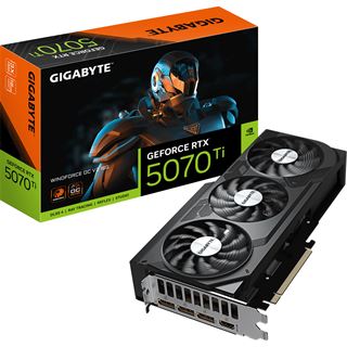 16GB Gigabyte GeForce RTX 5070 Ti Windforce OC V2 16GB Aktiv PCIe 5.0