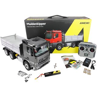 Amewi Mercedes Arocs Muldenkipper 6x6 1:14 RTR anthrazit 14+