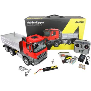 Amewi Mercedes-Benz Arocs Muldenkipper 6x6 1:14 RTR rot 14+
