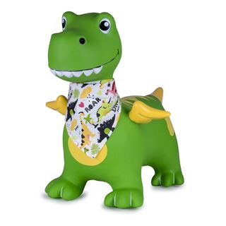 Jamara H&uuml;pftier Dino mit Fl&uuml;gel HoppyDoo mit Pumpe gr&uuml;n