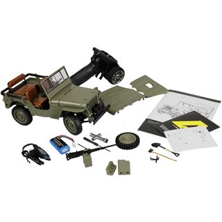 Amewi Jeep Willys MB Scale Crawler 4WD 1:14 RTR gr&uuml;n 14+