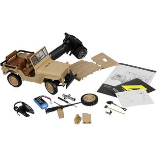 Amewi Jeep Willys MB Scale Crawler 4WD 1:14 RTR sand 14+