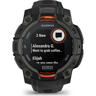 Garmin Wearable 010-02934-00 / Instinct 3 Solar 45mm Schwarz/Orange