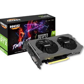 6GB INNO3D GeForce RTX 3050 Twin X2 LHR Aktiv PCIe 4.0 x16 (x8)