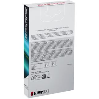 512GB Kingston Dual USB-A/C Portable SSD