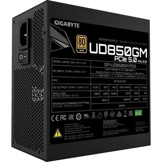 850 Watt Gigabyte UD850GM PG5 Modular 80+ Gold